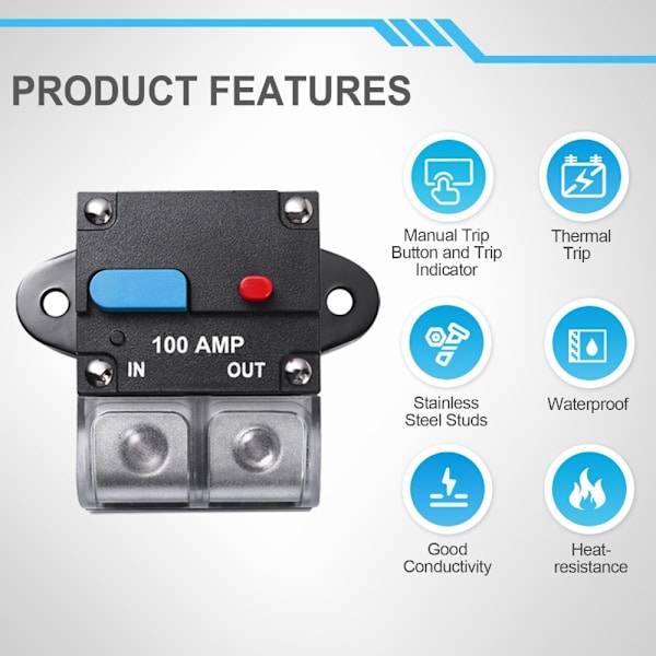 200 Amp Audio Circuit Breaker Nulstillelig Circuit Breaker Self