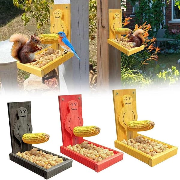 Squirrel Feeder Lintujen ruokintalaitteet PUNAINEN red