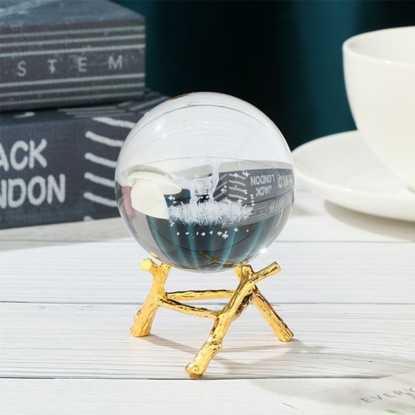 Crystal Ball Display Base Metal Branch Stand GOLD M Gold M