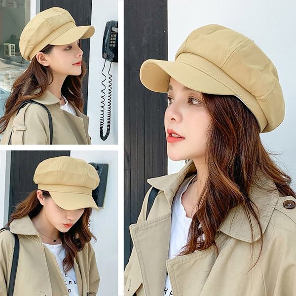Newsboy Caps Loose Cloud Top SVART Black