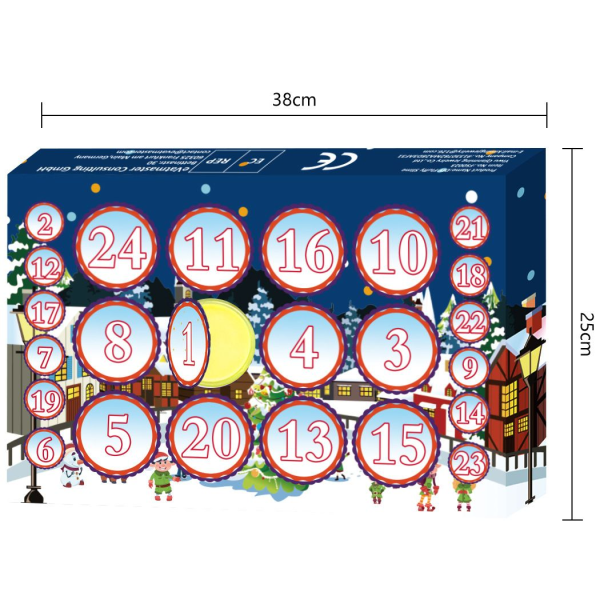 Julkalender med fluffiga slem - Nedräkning till jul