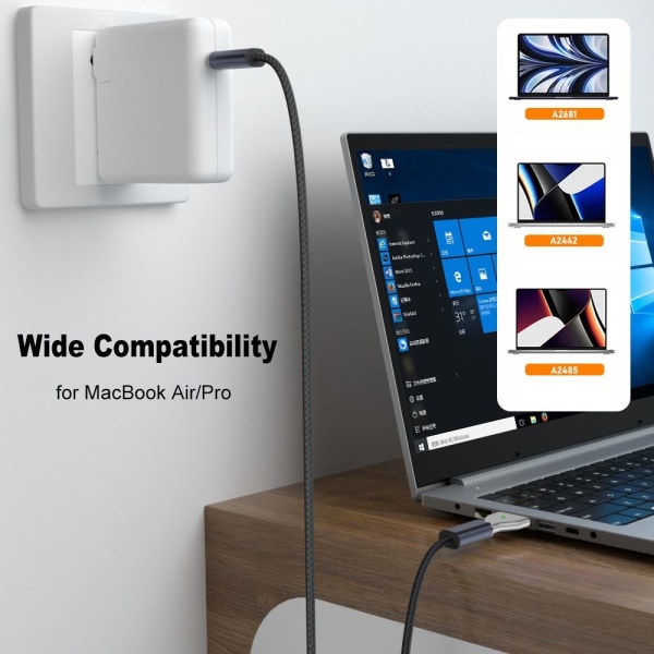 Type-C hun til Magsafe 3 konverter USB-C magnetisk adapter Straight