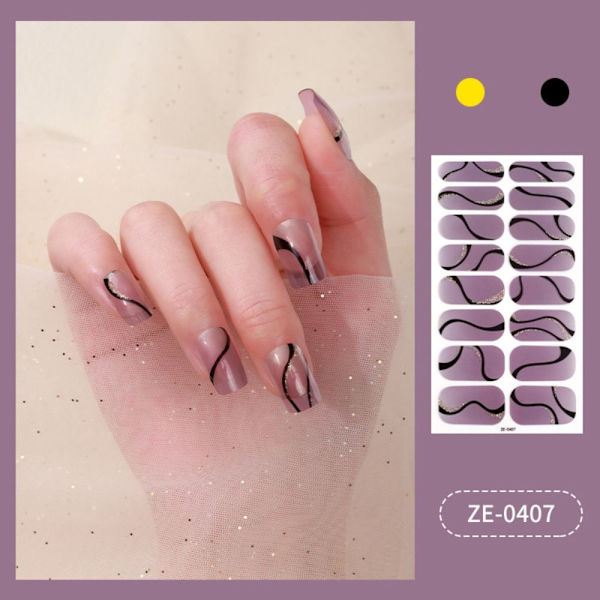 3-arks franske neglemærkater Nail Art Sticker 6 6 6