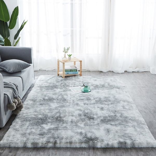 Fluffy Rugs Teppe GRÅ 80X160CM 80X160CM grey 80X160cm-80X160cm