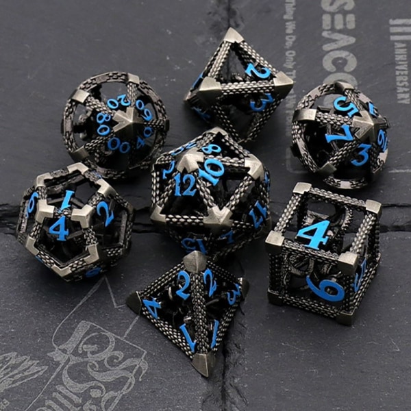 7st DND Metal Dice Set Game Dice 04 04 04