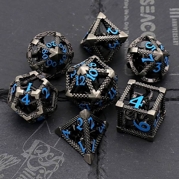 7st DND Metal Dice Set Game Dice 07 07 07