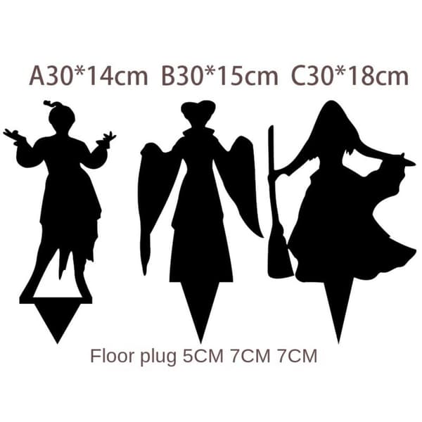 Halloween Witch Yard Sign Witch Ground Indsæt Ornament A A A