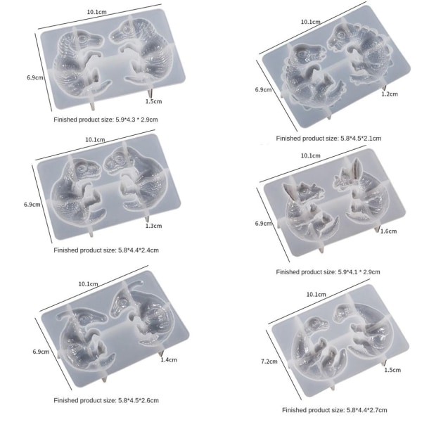 Drageæg Ornament Silikoneform BASEFORM BASEFORM base mold