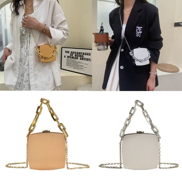 Clutch taske Crossbody tasker SØLV silver