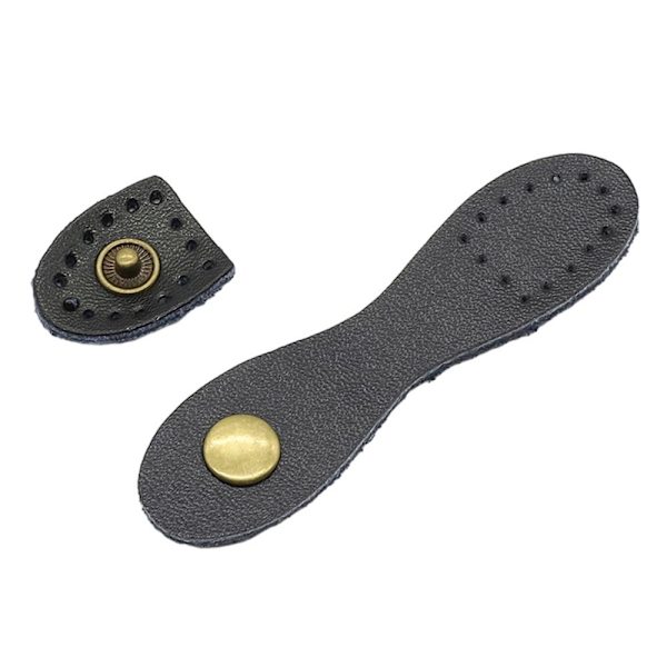 Läderväska Spänne Plånbok Hasp SVART 5ST 5ST black 5PCS-5PCS