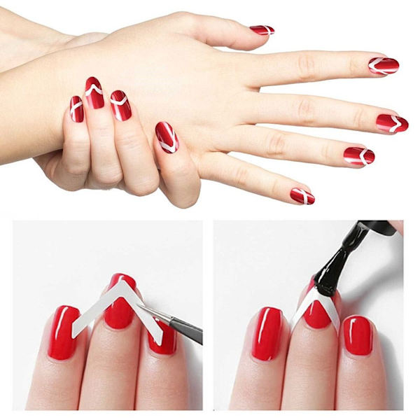 50 kpl ranskalainen kynsitarra Nail Enhancement STYLE-3 STYLE-3 Style-3