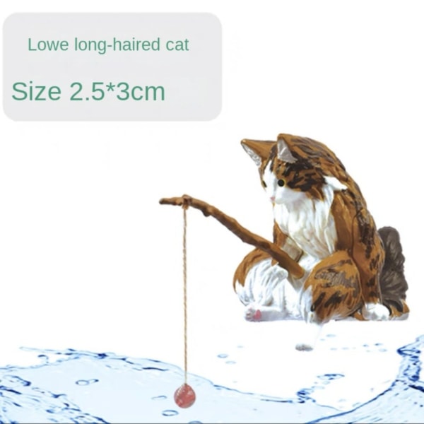 Fiskekattprydnader Katter Fiskefigur 3 3 3