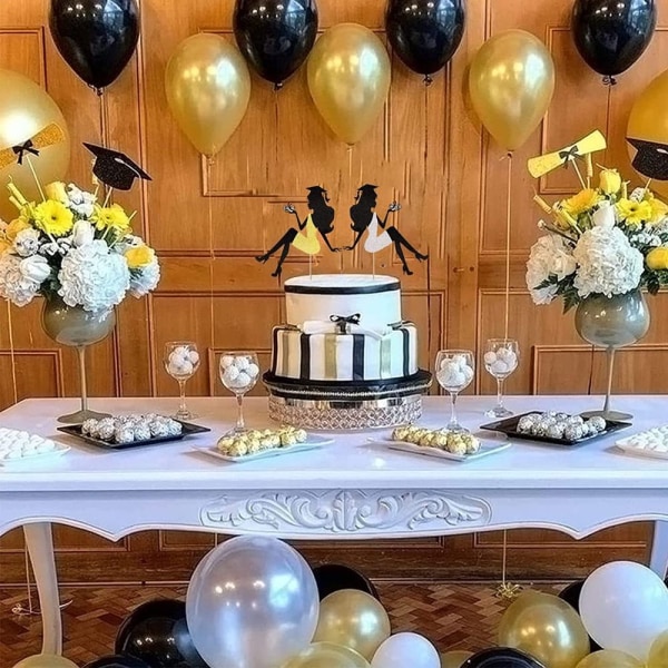 Cake Topper Happy Graduation GOLD gold