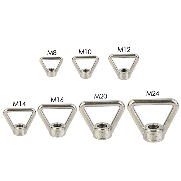 Kolmiomutterit Nostosilmukkamutterit M10 M10 M10