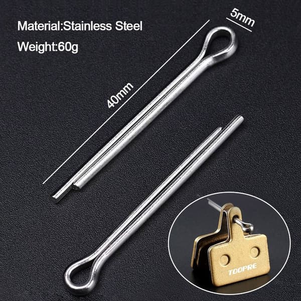 40 Stk Cykel Skivebremse Låsestifter Split Pin Cotter Pin Silver