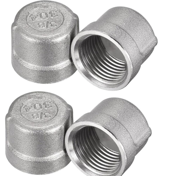 4ST Rör Cap Rörkopplingar invändig gängad plugg 4PCS