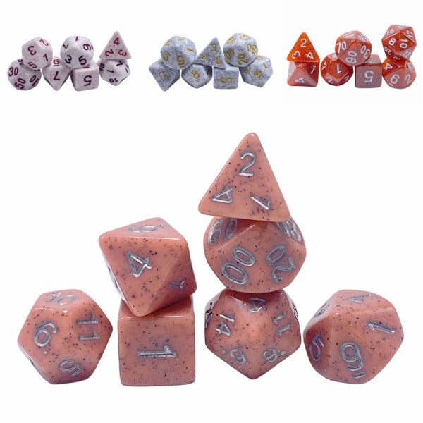 7 st/ set DND-tärningar Polyedriska tärningar STYLE 2 STYLE 2 Style 2