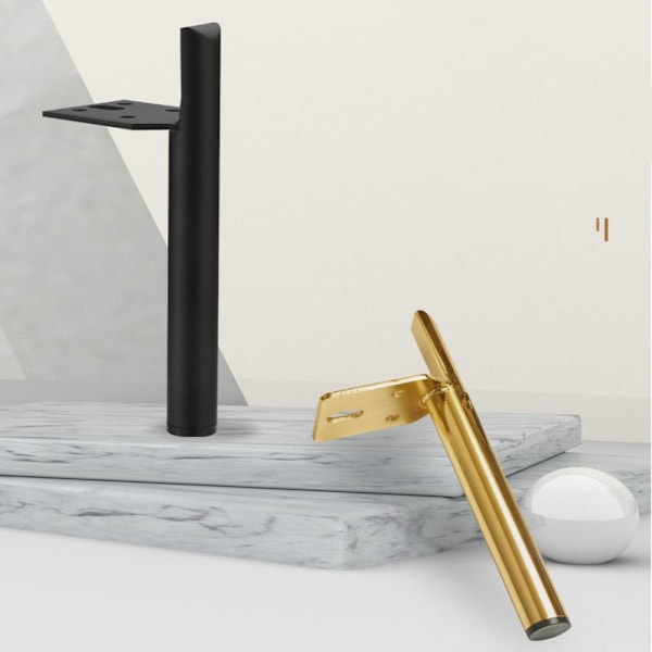 4 stk Ben til møbel Bordfødder 15CMGULD 4STK GULD 4STK 15cmgold 4pcs