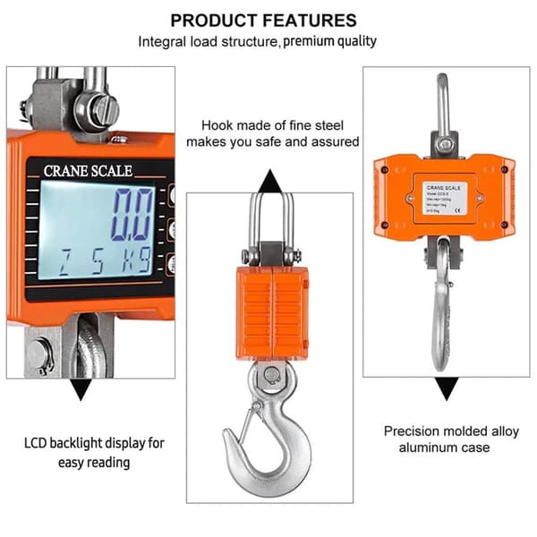 Digital Hanging Scale Crane Scale Elektronisk vægt