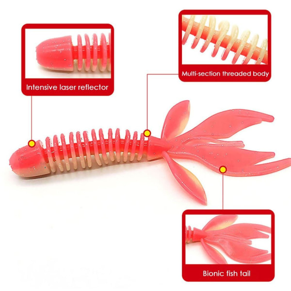 10 kpl / set Fishing Lure Soft Bait 12CM/10GD D 12cm/10gD