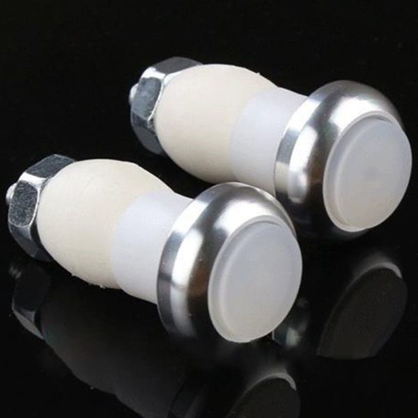 2 STK Sykkelstyre Light End Plug Light SORT black