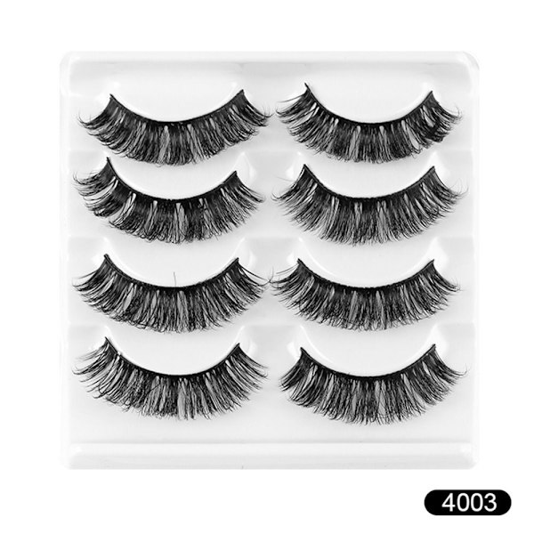 4 paria tekoripsiä Russian Strip Lashes 4003 4003 4003