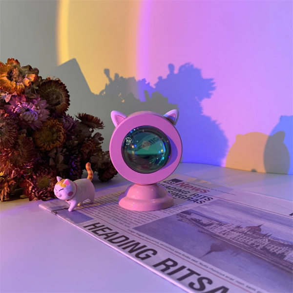 Solnedgangslampe Light Atmosphere Led Light RAINBOW-CAT RAINBOW-CAT Rainbow-Cat