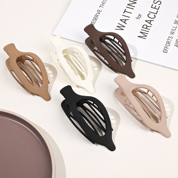 Duck Billed Hair Clips Naisten KHAKI Khaki