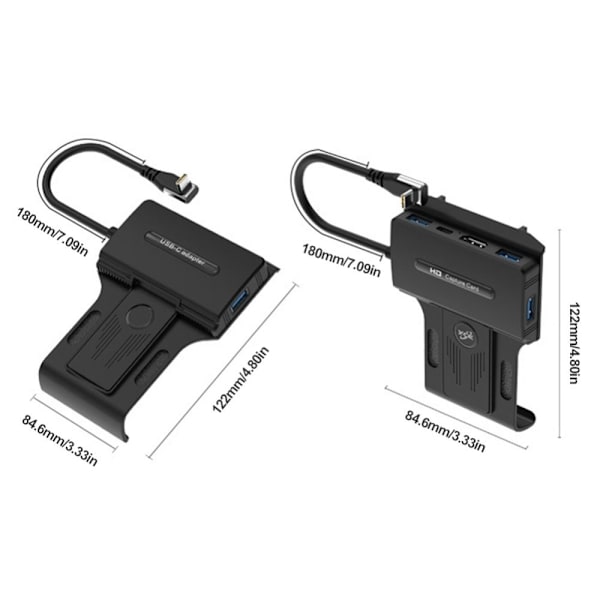 Telakointiasema 100 W latausalustan USB-C-keskitin