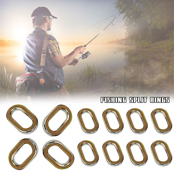 50stk Fiskelokkekobling Fiske Solid Ring XS XS