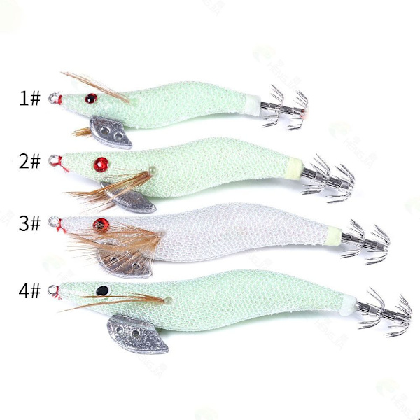 Squid Jigs -kalastusuhe Squid-syötit 3,0-3 kpl 3,0-3 kpl 3.0-3pcs