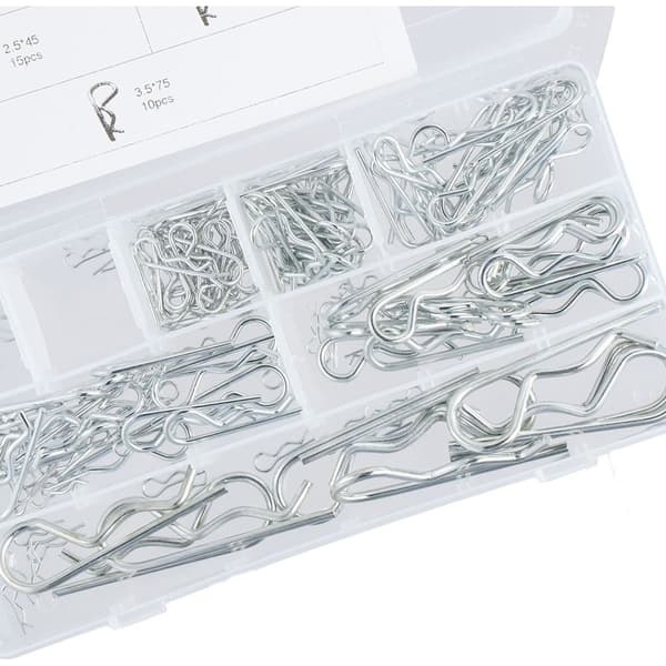 180 stk Splint R Shape Clips Hårnåler