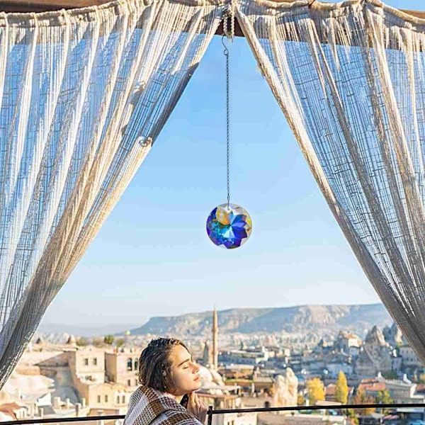 Sun Catcher Rainbow Prism Ball LÄPINÄKYVÄ LÄPINÄKYVÄ Transparent