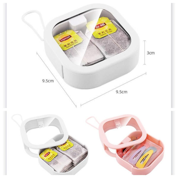 Mini Opbevaringsetui Desktop Orangizer Box HVID white