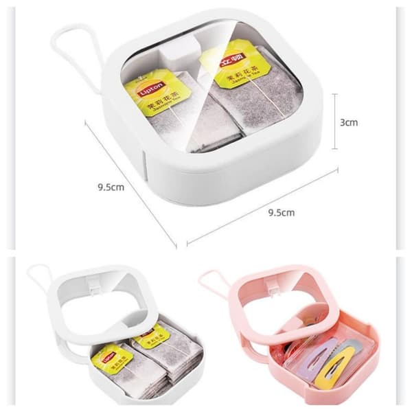 Mini Oppbevaringsveske Desktop Orangizer Box HVIT white