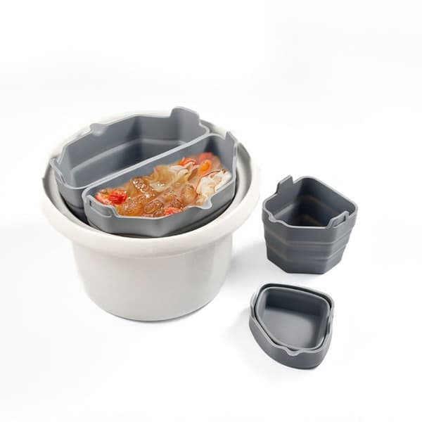 Sammenleggbare Slow Cooker Liners Slow Cooker Divider Liner BLÅ blue