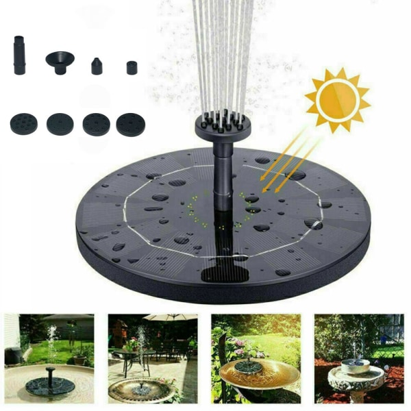 Solar Fountain Vandfald 13CM 13cm