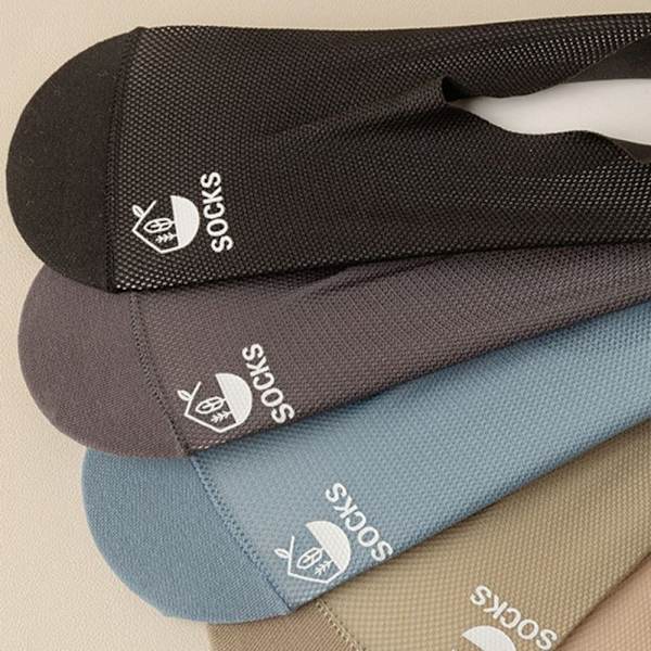 2 par Ice Silk Sock Invisible Socks SORT black