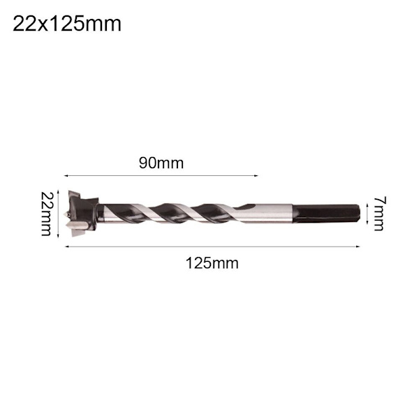 Poranterän reiän avaaja 22X125MM 22x125mm