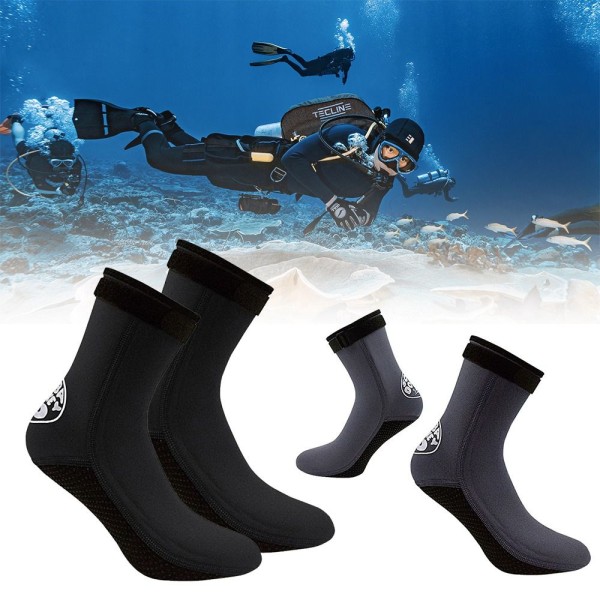 Neopren dykstrumpor Simstrumpor SVART S Black S