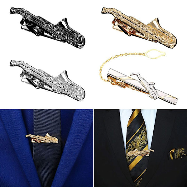 Slipseclips Kravestift Clip SORT SORT Black