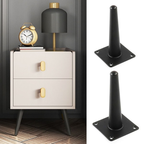 Møbelhjul Fodben SORT 10CM Black 10cm