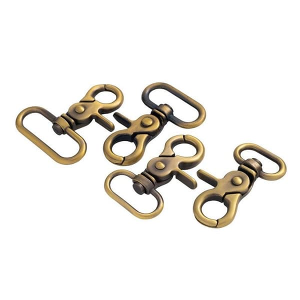 2st Metall Snap Hook Dragspännen SILVER 32MM Silver 32mm