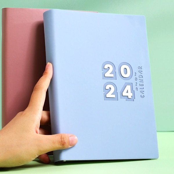 2024 Agendabog Kalenderbog GRÅ grey