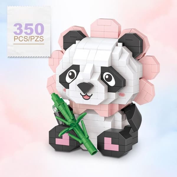 Panda Building Blocks Barnmonteringsleksak 2 2 2