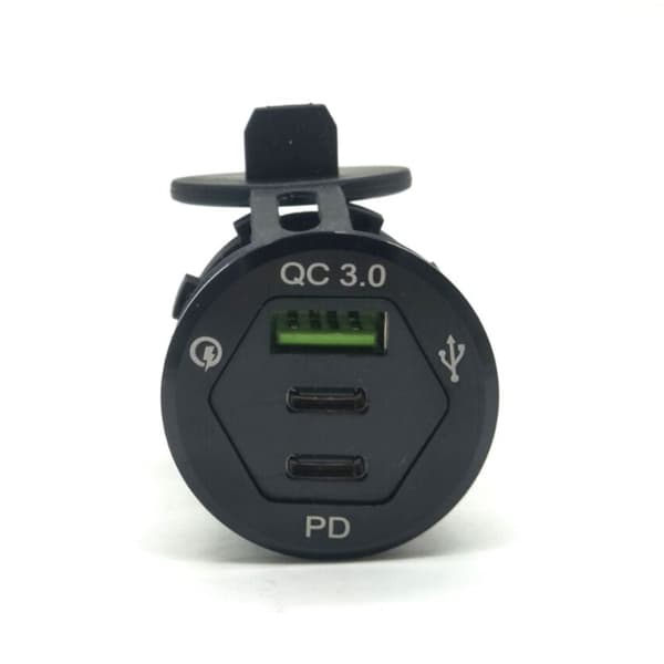 Bil USB Stik Oplader Hurtig Strømadapter Motorcykel USB