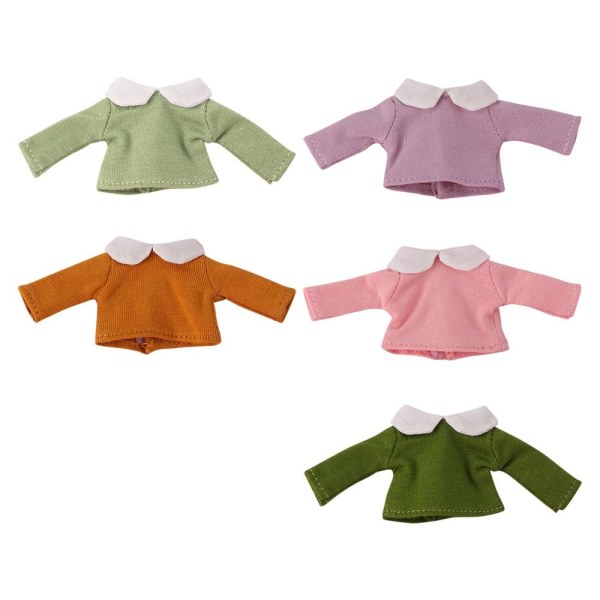 Mini Cotton Coat Doll T-shirt Toppar 4 4 4