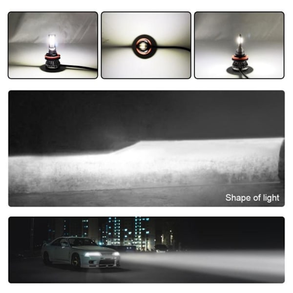 2 Stk Bil LED Lys Konvertering Glober H4 H4 H4