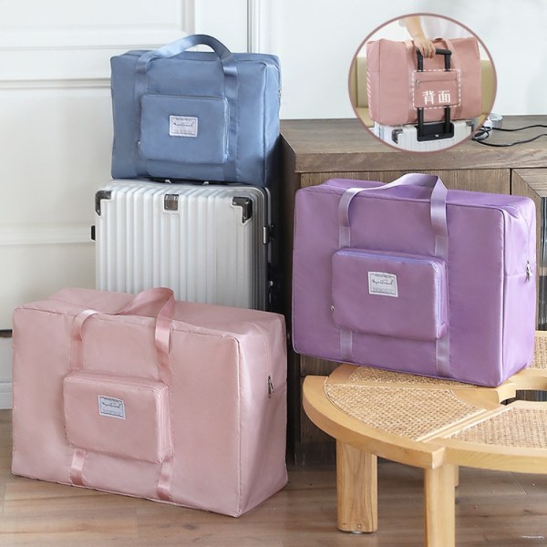 Matkalaukkulaukku Suurikokoinen taitettava matkalaukku PINK pink