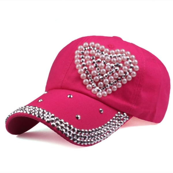 Baseballkasketter Hestehale Baseballkasket ROSE RED rose red